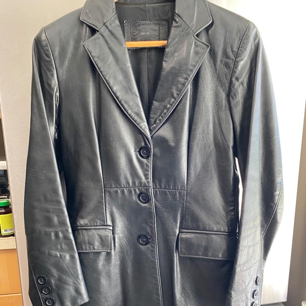 Leather Car Coat (Identify)